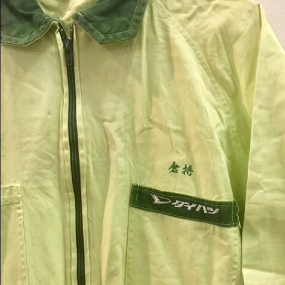 Vintage racing mechanic boilersuit coveralls green - Picture 3 of 5